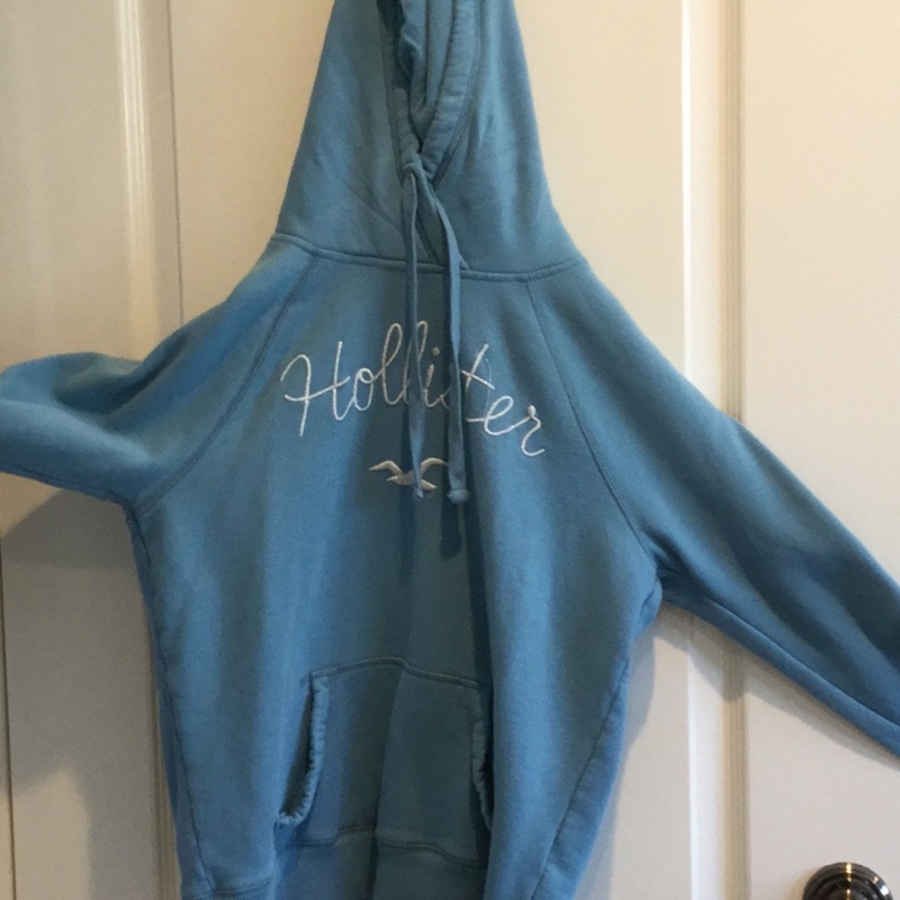 Blue hollister hoodie.
